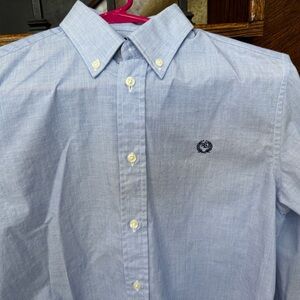 Ralph Lauren Boys size 16 Blue Casual Button-Down Shirt